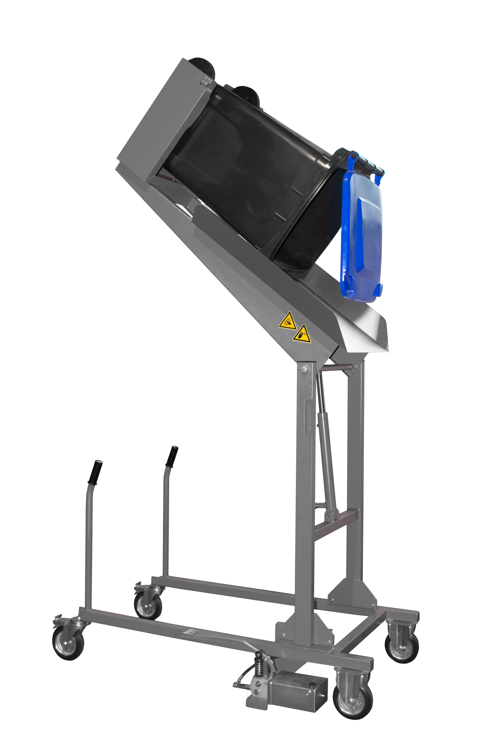 Mülltonnen-Kippstation Typ MKS-F RAL 7005 Mausgrau